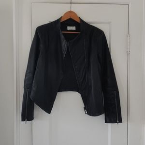 Faux leather jacket
